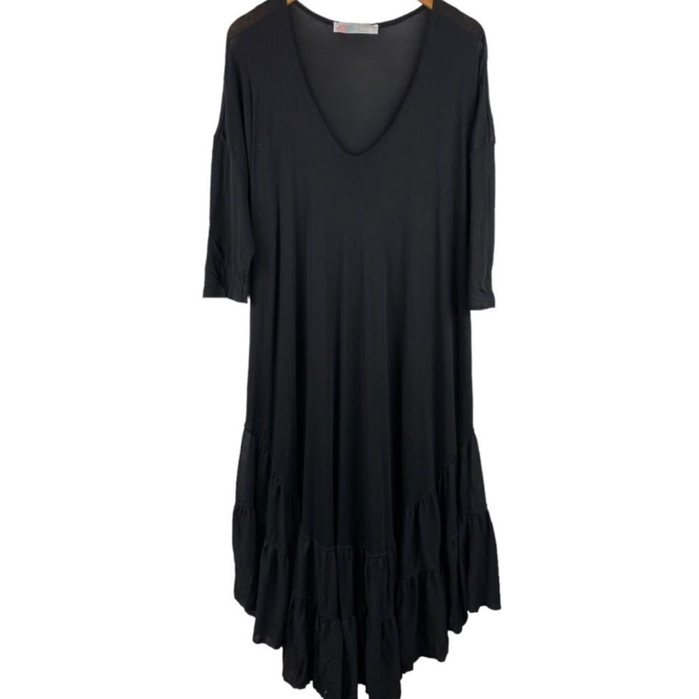 FREE PEOPLE Beach Collection Sunseeker Maxi Dress Obsidian NWT - Picture 9 of 13